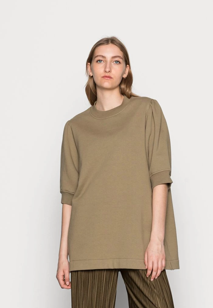 Samsøe Samsøe BODIL CREW NECK - Basic T-shirt - Covert Green 3 Samsøe Samsøe BODIL CREW NECK - Basic T-shirt - Covert Green