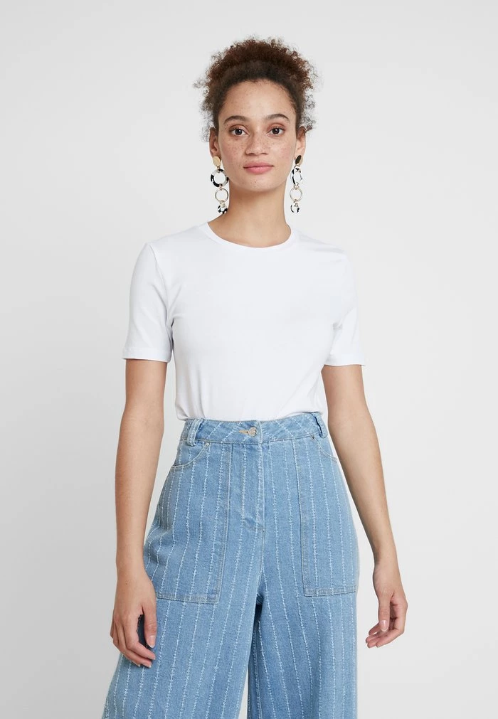 Samsøe Samsøe ESTER - Basic T-shirt - White 3 Samsøe Samsøe ESTER - Basic T-shirt - White