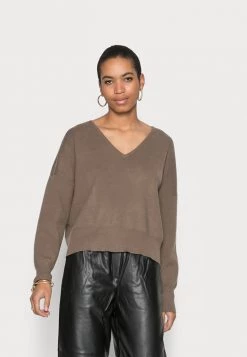 Samsøe Samsøe NIKA V NECK - Jumper - Chocolate Chip