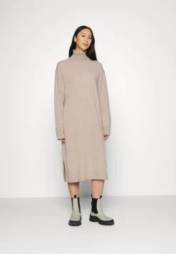 Samsøe Samsøe AMARIS DRESS - Jumper Dress - Beige Melange