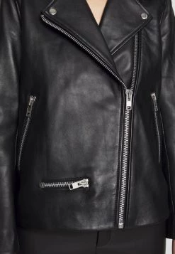Samsøe Samsøe WELTER JACKET - Leather Jacket - Black -Samsøe Sales Store 9b9f16254abf4c3bb9f2fb49bd85618e