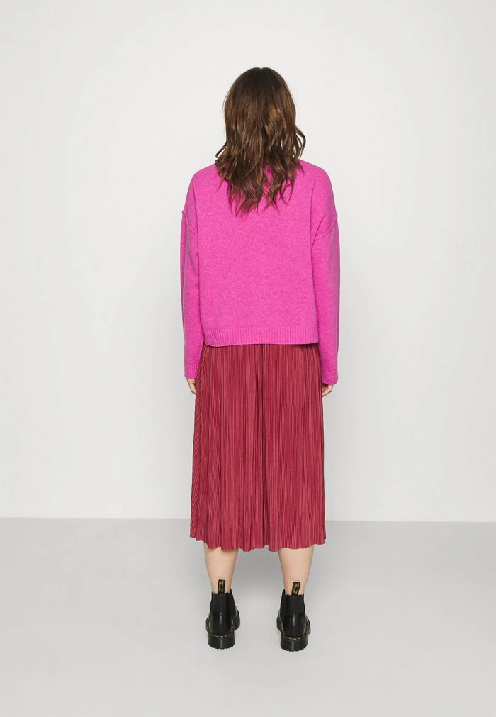 Samsøe Samsøe UMA SKIRT - Pleated Skirt - Dark Powder Pink 5 Samsøe Samsøe UMA SKIRT - Pleated Skirt - Dark Powder Pink - Image 3