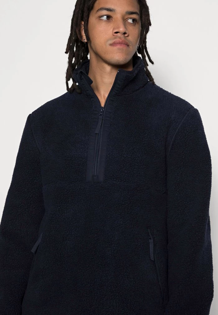 Samsøe Samsøe TIMO HALF ZIP - Fleece Jumper - Sky Captain 7 Samsøe Samsøe TIMO HALF ZIP - Fleece Jumper - Sky Captain - Image 5