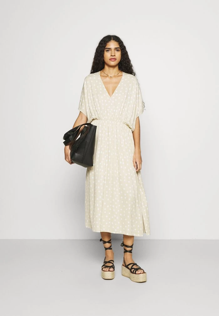 Samsøe Samsøe ANDINA LONG DRESS - Day Dress - Rice 4 Samsøe Samsøe ANDINA LONG DRESS - Day Dress - Rice - Image 2