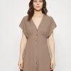 Samsøe Samsøe VALERIE SHORT DRESS - Shirt Dress - Light Brown -Samsøe Sales Store 9cef2ee38bc04a21a74364a5ac3c6998
