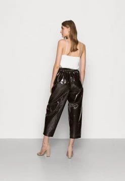 Samsøe Samsøe PALOMA TROUSERS - Leather Trousers - Chocolate Plum -Samsøe Sales Store a1f902e544ba490696a60944d3fd6116