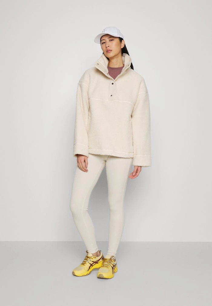 Samsøe Samsøe CELIA ANORAK - Fleece Jacket - Oatmeal 4 Samsøe Samsøe CELIA ANORAK - Fleece Jacket - Oatmeal - Image 2