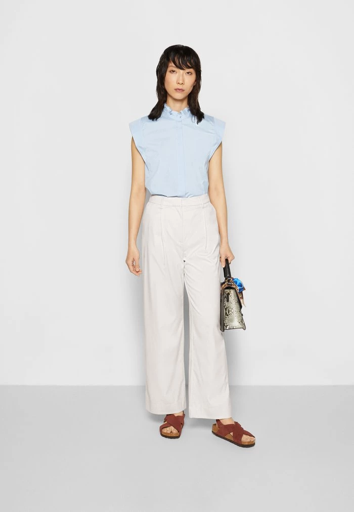 Samsøe Samsøe JALIA TROUSERS - Trousers - Whitecap Gray 7 Samsøe Samsøe JALIA TROUSERS - Trousers - Whitecap Gray - Image 5