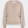 Samsøe Samsøe AMARIS SHORT - Cardigan - Beige Melange -Samsøe Sales Store a5b6778108cd4116a559228522458f04