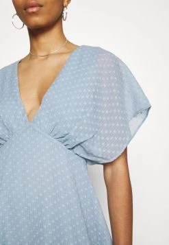 Samsøe Samsøe VAAL SHORT DRESS - Day Dress - Dusty Blue -Samsøe Sales Store a67c6162959c476fb97333265f9a84c3