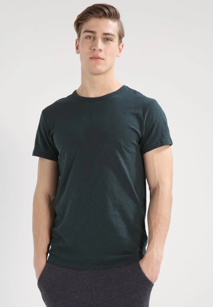 Samsøe Samsøe LASSEN - Basic T-shirt - Darkest Spruce 3 Samsøe Samsøe LASSEN - Basic T-shirt - Darkest Spruce