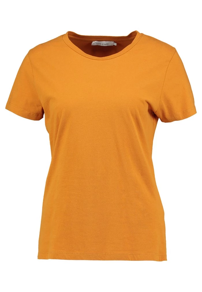 Samsøe Samsøe SOLLY TEE SOLID - Basic T-shirt - Inca Gold 6 Samsøe Samsøe SOLLY TEE SOLID - Basic T-shirt - Inca Gold - Image 4