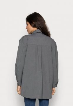 Samsøe Samsøe SALMA - Button-down Blouse - Dark Grey Mel -Samsøe Sales Store ba79702beb09484286ad72c3c269ade8