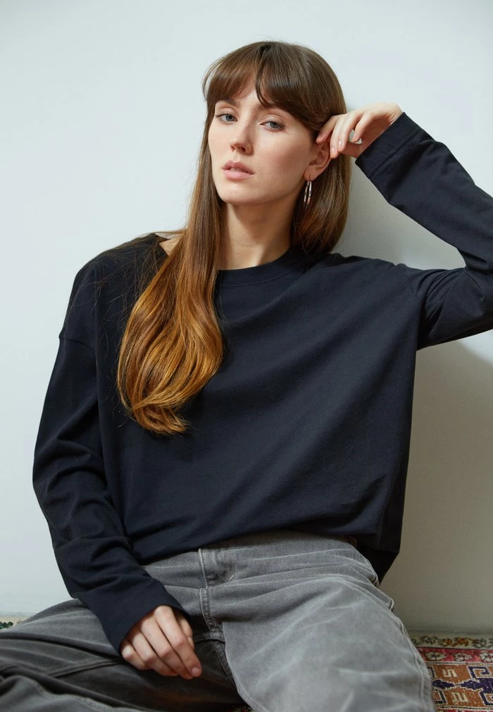 Samsøe Samsøe SUZIE - Long Sleeved Top - Black 5 Samsøe Samsøe SUZIE - Long Sleeved Top - Black - Image 3