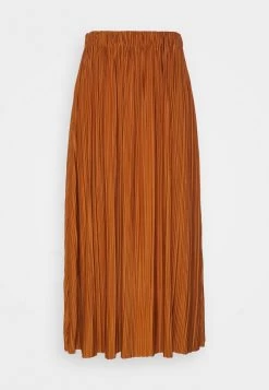 Samsøe Samsøe UMA SKIRT - Pleated Skirt - Caramel Cafe -Samsøe Sales Store bb279765084c4400abbca886c918129c