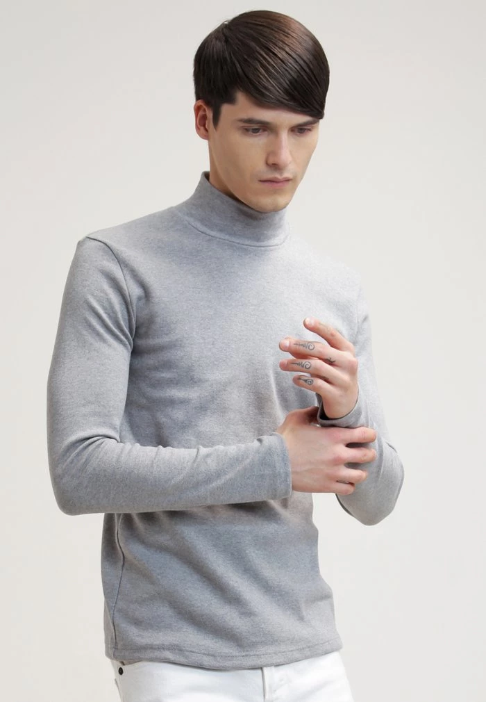 Samsøe Samsøe MERKUR - Long Sleeved Top - Light Grey Melange 3 Samsøe Samsøe MERKUR - Long Sleeved Top - Light Grey Melange