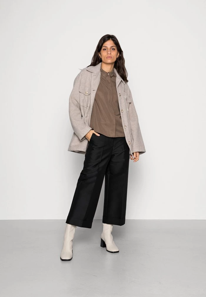 Samsøe Samsøe MINA SHIRT - Button-down Blouse - Chocolate Chip 4 Samsøe Samsøe MINA SHIRT - Button-down Blouse - Chocolate Chip - Image 2