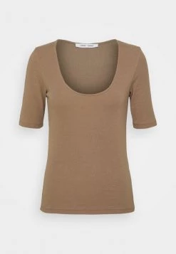 Samsøe Samsøe ALEXO - Basic T-shirt - Caribou -Samsøe Sales Store bf7486327d0b4a0c9af8a5f6fb5b4658