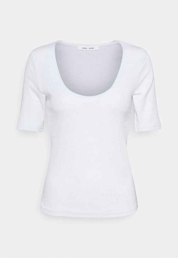 Samsøe Samsøe ALEXO - Basic T-shirt - Bright White 7 Samsøe Samsøe ALEXO - Basic T-shirt - Bright White - Image 5