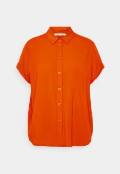 Samsøe Samsøe MAJAN SHIRT - Button-down Blouse - Spicy Orange -Samsøe Sales Store c4ac060fb9ea471295677a0ff986ed14