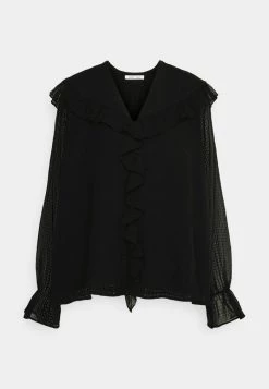 Samsøe Samsøe JYTTA BLOUSE - Button-down Blouse - Black -Samsøe Sales Store c89ed31a01a84acd8c1c3d84f70aaa57