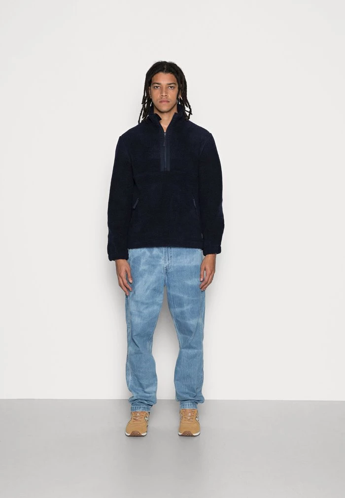 Samsøe Samsøe TIMO HALF ZIP - Fleece Jumper - Sky Captain 4 Samsøe Samsøe TIMO HALF ZIP - Fleece Jumper - Sky Captain - Image 2