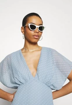 Samsøe Samsøe VAAL SHORT DRESS - Day Dress - Dusty Blue -Samsøe Sales Store cd94ce952faa4baa8cddd84a32afaa60