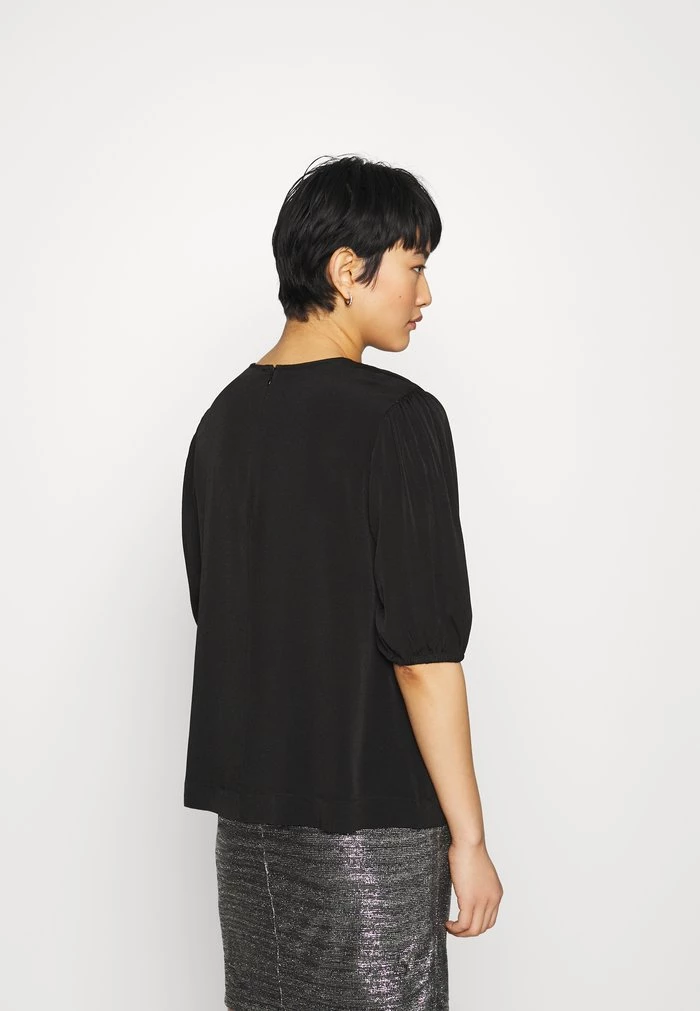 Samsøe Samsøe ARAM BLOUSE - Basic T-shirt - Black 5 Samsøe Samsøe ARAM BLOUSE - Basic T-shirt - Black - Image 3