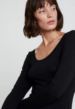 Samsøe Samsøe SIK LONG SOLID - Shift Dress - Black -Samsøe Sales Store d4282b7aa15b49f99b9d1eb18368a172