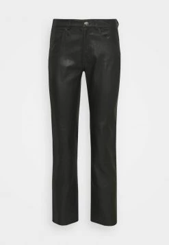 Samsøe Samsøe ALANA TROUSERS - Leather Trousers - Black