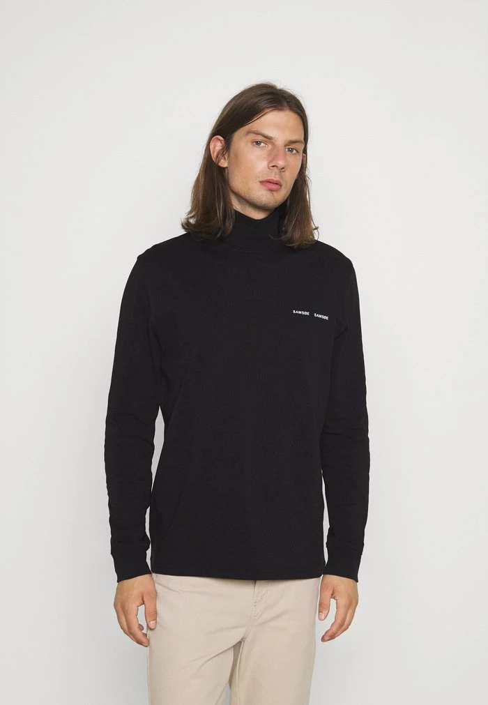 Samsøe Samsøe NORSBRO TURTLENECK - Long Sleeved Top - Black 3 Samsøe Samsøe NORSBRO TURTLENECK - Long Sleeved Top - Black