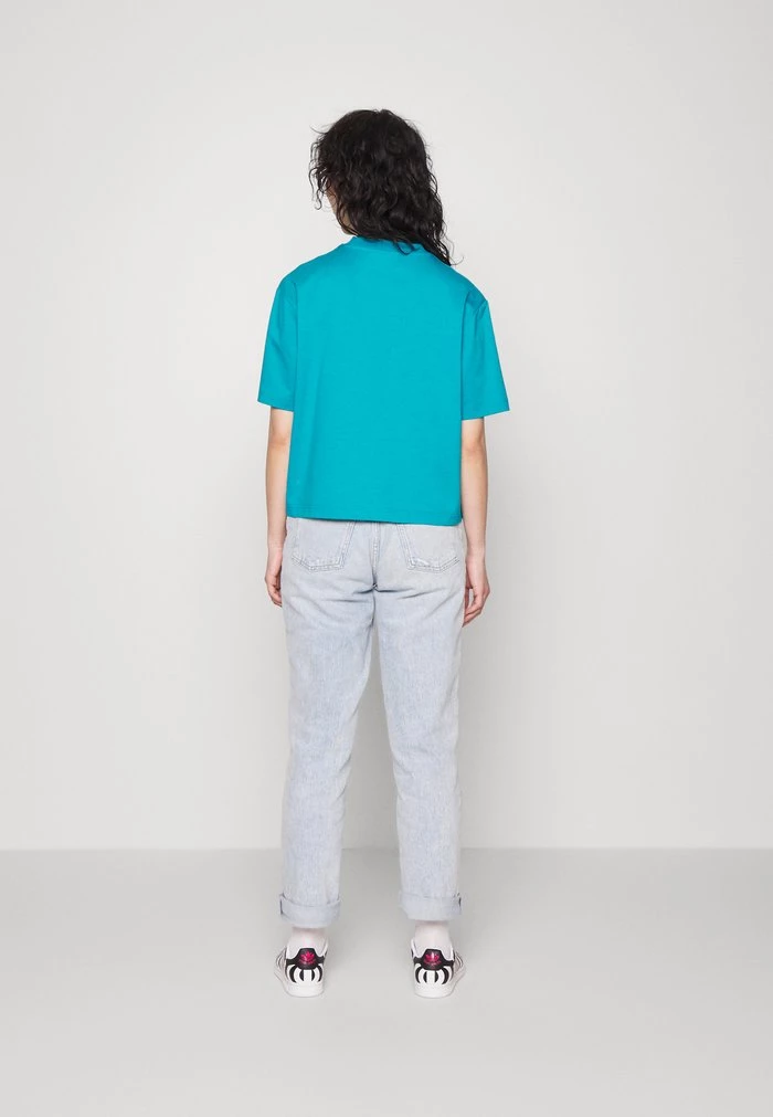 Samsøe Samsøe CHROME - Basic T-shirt - Tile Blue 5 Samsøe Samsøe CHROME - Basic T-shirt - Tile Blue - Image 3