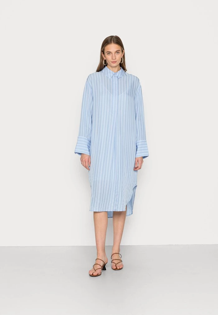 Samsøe Samsøe AMY DRESS - Shirt Dress - Serenity 3 Samsøe Samsøe AMY DRESS - Shirt Dress - Serenity