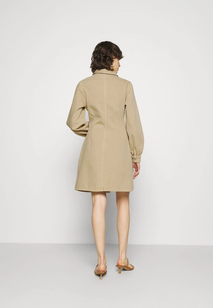 Samsøe Samsøe MOONSTONE DRESS - Denim Dress - Camel 5 Samsøe Samsøe MOONSTONE DRESS - Denim Dress - Camel - Image 3