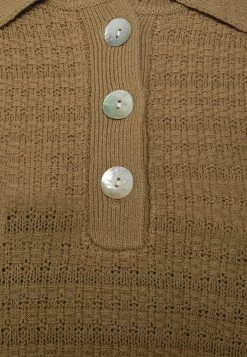 Samsøe Samsøe JORGIA POLO - Jumper - Elmwood -Samsøe Sales Store e54de8b2fcf44c1da17b7a9245f6652c