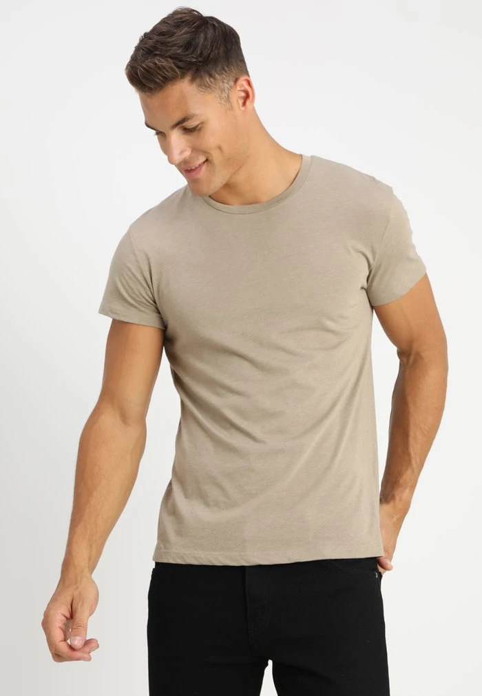 Samsøe Samsøe KRONOS - Basic T-shirt - Timber Wolf Melange 3 Samsøe Samsøe KRONOS - Basic T-shirt - Timber Wolf Melange