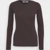 Samsøe Samsøe ALEXA - Long Sleeved Top - Mole -Samsøe Sales Store e6ec1870122c400480d413d4f8f21d10