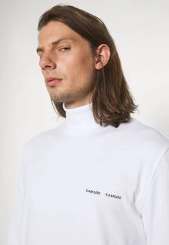 Samsøe Samsøe NORSBRO TURTLENECK - Long Sleeved Top - White -Samsøe Sales Store ebb567437e1f4f9fba604d82c94463bb