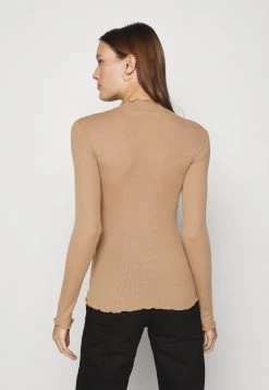 Samsøe Samsøe NELLI - Long Sleeved Top - Camel Brown -Samsøe Sales Store ef411b859a524f979e95f16da6588d86