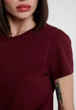 Samsøe Samsøe SOLLY TEE SOLID - Basic T-shirt - Dark Red 11 Samsøe Samsøe SOLLY TEE SOLID - Basic T-shirt - Dark Red -Samsøe Sales Store f0d0c3ff00594673bea2124776130374