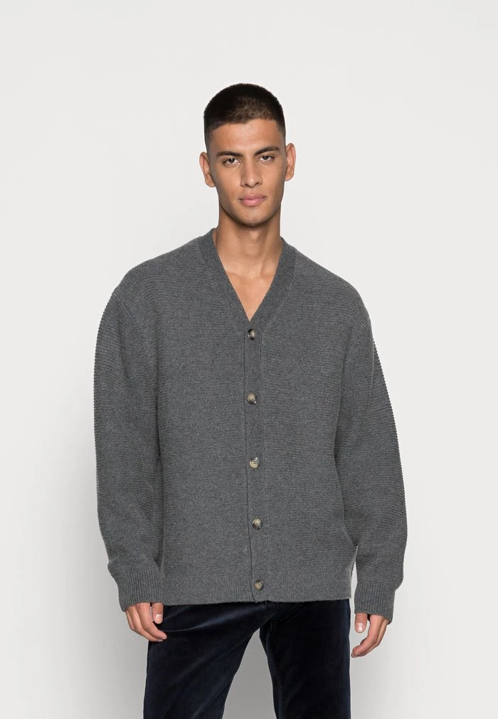 Samsøe Samsøe COLTON CARDIGAN - Cardigan - Dark Grey Mel. 3 Samsøe Samsøe COLTON CARDIGAN - Cardigan - Dark Grey Mel.