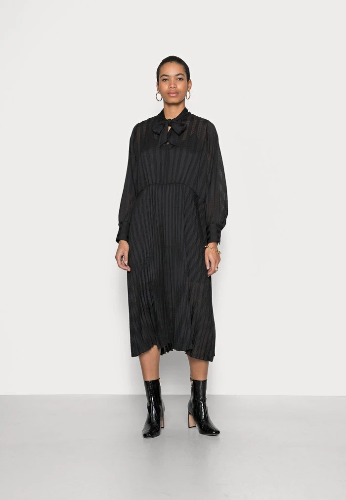 Samsøe Samsøe DOROTHE DRESS - Shirt Dress - Black 3 Samsøe Samsøe DOROTHE DRESS - Shirt Dress - Black