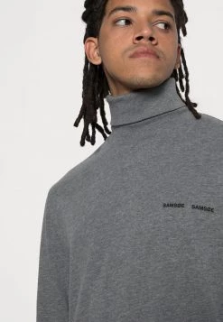 Samsøe Samsøe NORSBRO TURTLENECK - Long Sleeved Top - Dark Grey Melange -Samsøe Sales Store f6962856ecd14587a420dadcbe750254