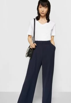 Samsøe Samsøe JALIA TROUSERS - Trousers - Sky Captain -Samsøe Sales Store f8bc97876eb642b985a9bacbe110ef61