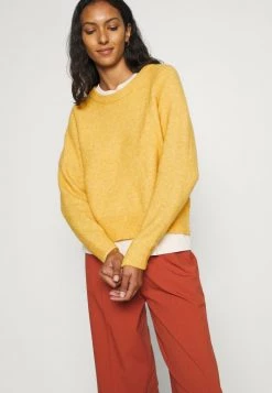 Samsøe Samsøe Jumper - Ochre Melange -Samsøe Sales Store ff76925709684e04be0f0dfa8c9d940a